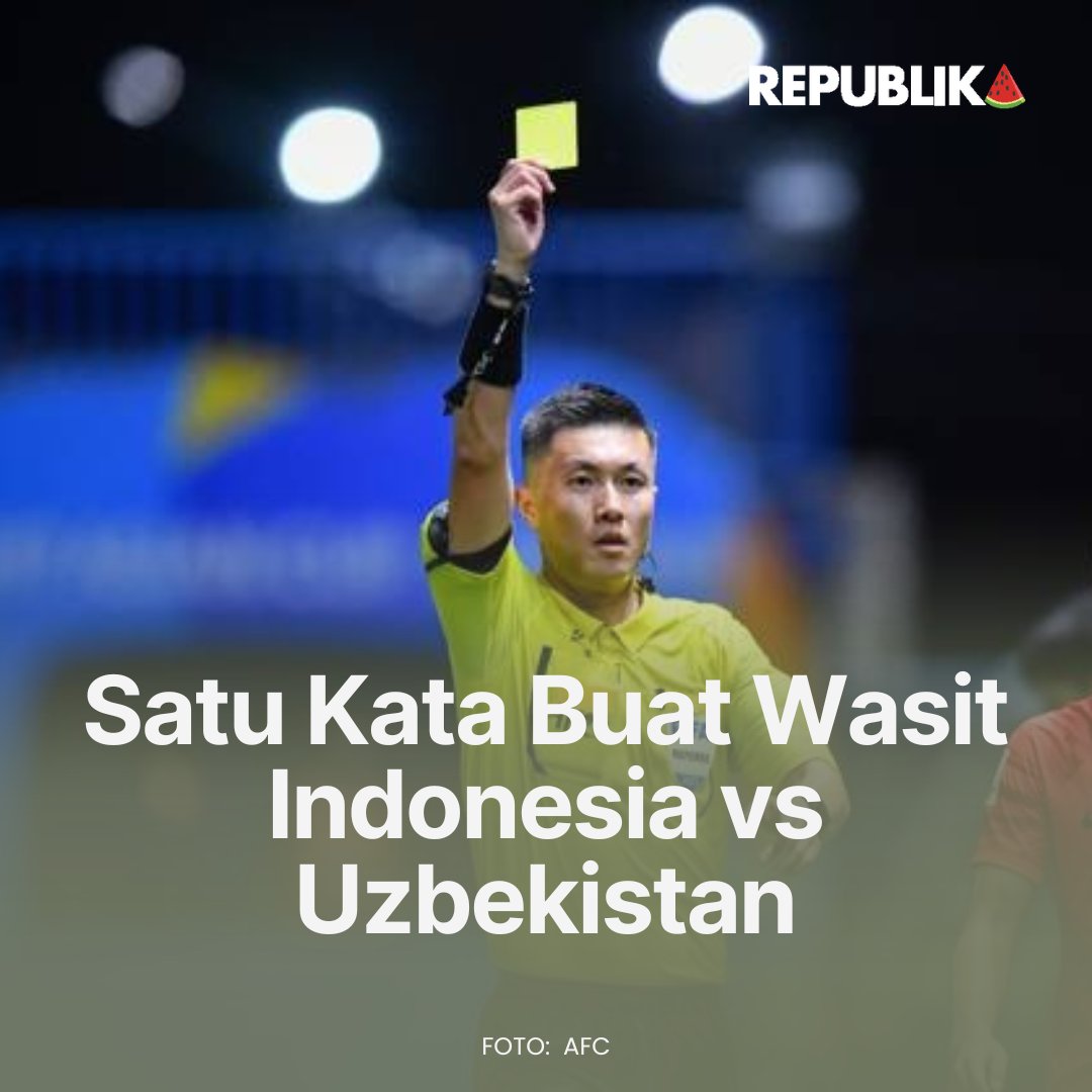 Tulis di kolom komentar tentang wasit Shen Yinhao

#Wasit #TimnasAFC #AFC #PialaAsia #Republika