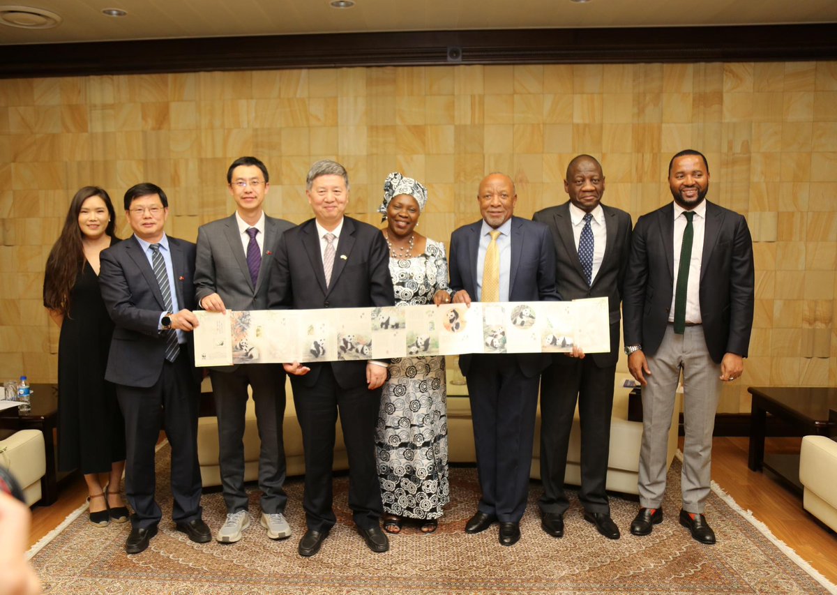 Courtesy Call by Professor Sun Youhong, President of the China University of Geosciences, Beijing (CUGB), on President @DrNangoloMbumba President Mbumba expressed his gratitude to the Chinese University of Geosciences for conferring an Honourary Doctorate on the late President…
