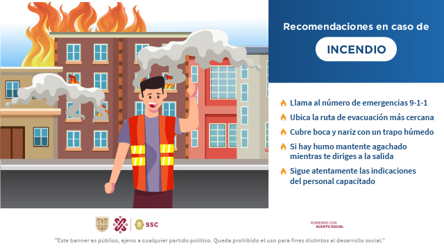 Ante un conato de incendio, toma en cuenta las siguientes recomendaciones que te proporciona la #SSC. #CiudadSegura