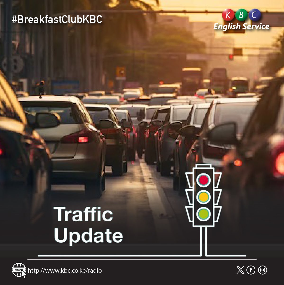 How's traffic this Tuesday morning? Any incident or accident reports? Let us know. ^PMN #BreakfastClubKBC