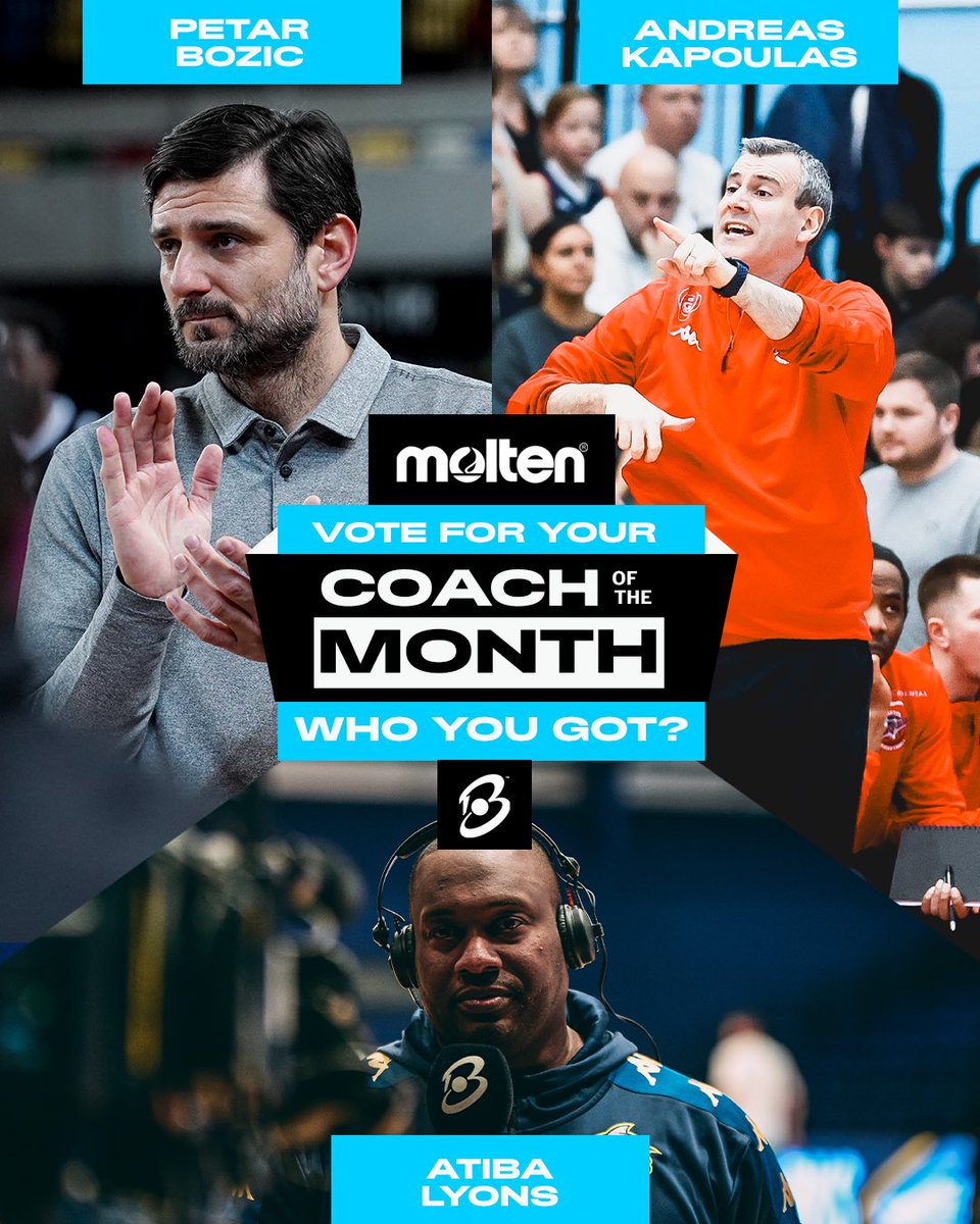 🏆👀 For the final time this season, it’s time to vote for your @MoltenSports Player of the Month! 👇 Cast your vote in the poll below before the deadline at 12:30pm on Thursday. The winner will be announced on Friday morning! #UNBEATABLE #BritishBasketballLeague