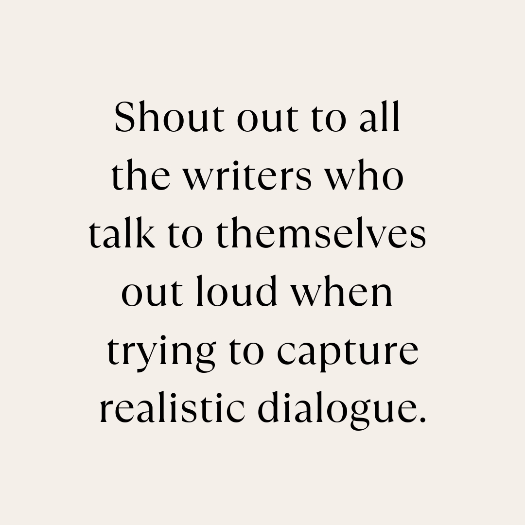 Just me sitting over here talking to myself, or do you do this too? 😂