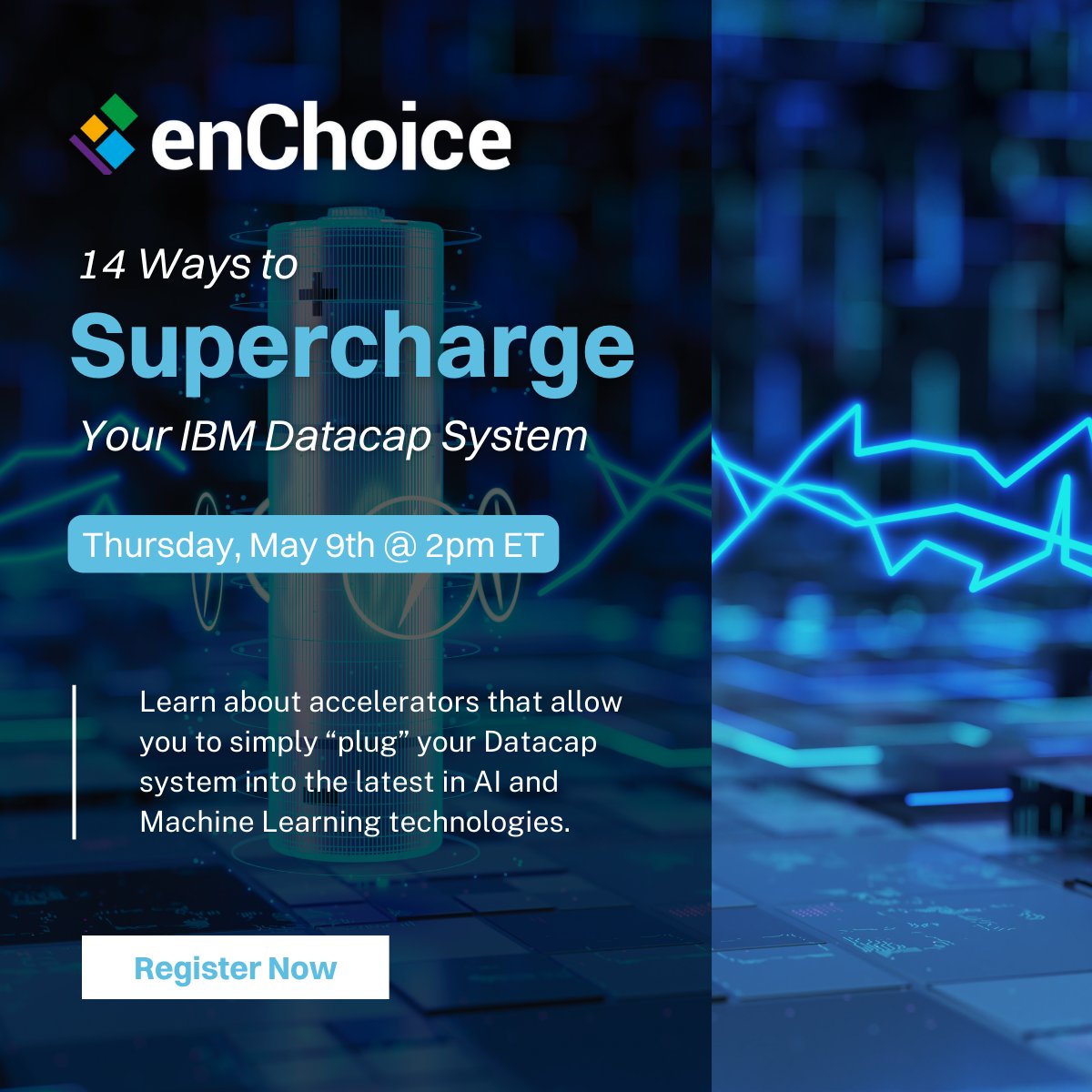 enchoice's tweet image. Join us on Thurs, May 9th at 2pm ET as Scott Power, a renowned Datacap expert, shares 14 game-changing ways to elevate your Datacap system with AI &amp;amp; Machine Learning. Register now! hubs.la/Q02vpj-K0

#Datacap #AI #ArtificialIntelligence #MachineLearning #IntelligentCapture