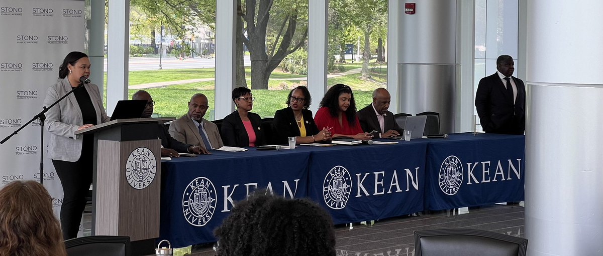 Happening now at @KeanUniversity: Destiny Carter @Arnold_Ventures kicks off a great #CJR event with @Stono_PA, @shavondasumter, @SenatorMcKnight, @AswTimberlake, @herbconaway, @MayorMapp, @JilesShip and so many others.