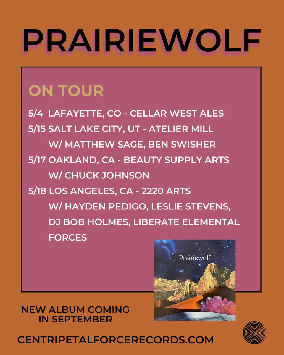 Tours, tours, tours. Shows, shows, shows. Spring has sprung, and May is looking quite busy. Check out these folks as they come to (or near) your town. Bring some cash and support however you can. I’ll be in Bloomington and Milwaukee, as well as Oakland and LA. Come say hi!