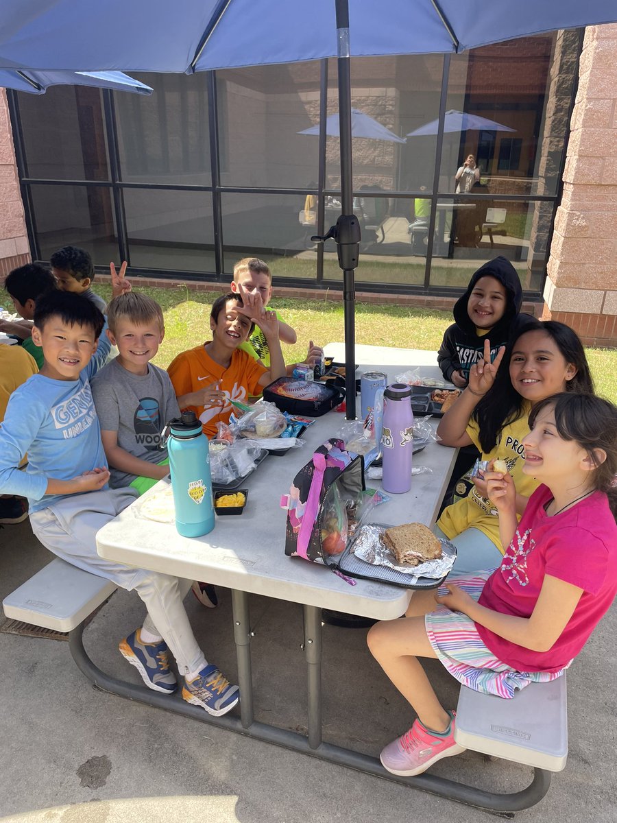Enjoyed a picnic lunch with my little loves who completed their first day ever of milestone testing! #growcelebratematter
