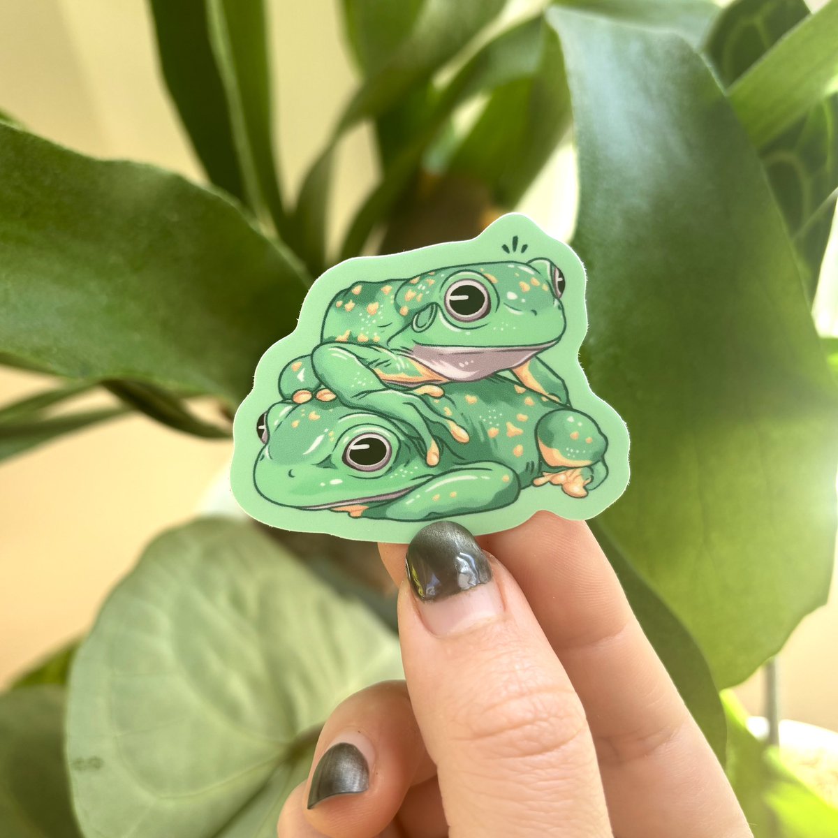 Frog buds sticker 🐸