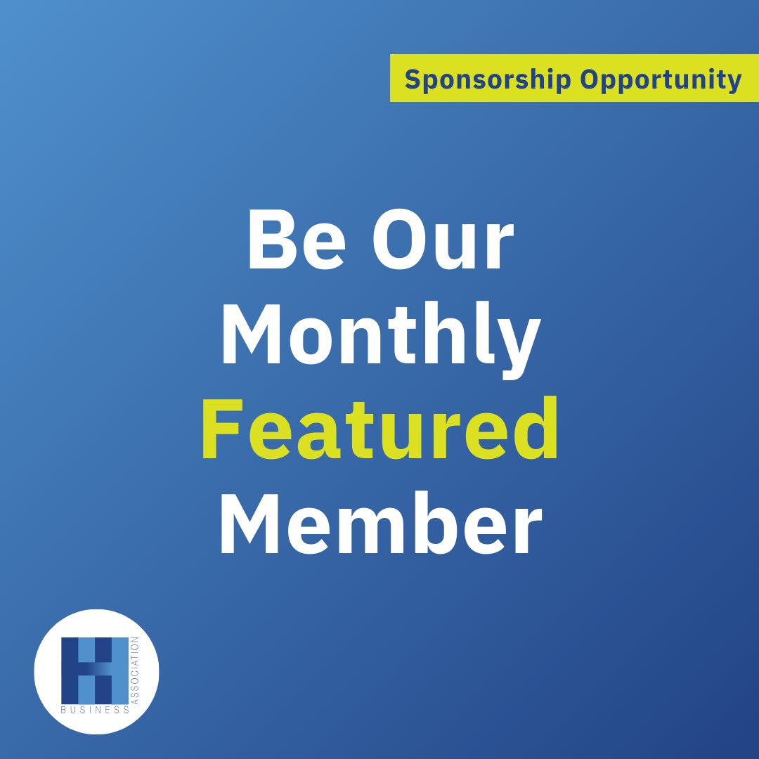 I wish to highlight our sponsorship opportunities to you. We have the monthly featured member spot on our website homepage, which is £60 per month. bit.ly/3ISTib5
