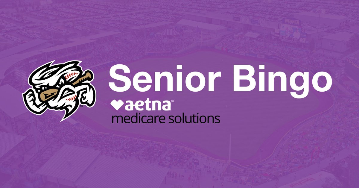 ICYMI: Join us on May 8th for Senior Bingo presented by @Aetna Medicare Solutions! Bingo will start when gates open at 11:00 a.m. in the Ballpark Way Tent. 🎟️: bit.ly/3WaXkDE