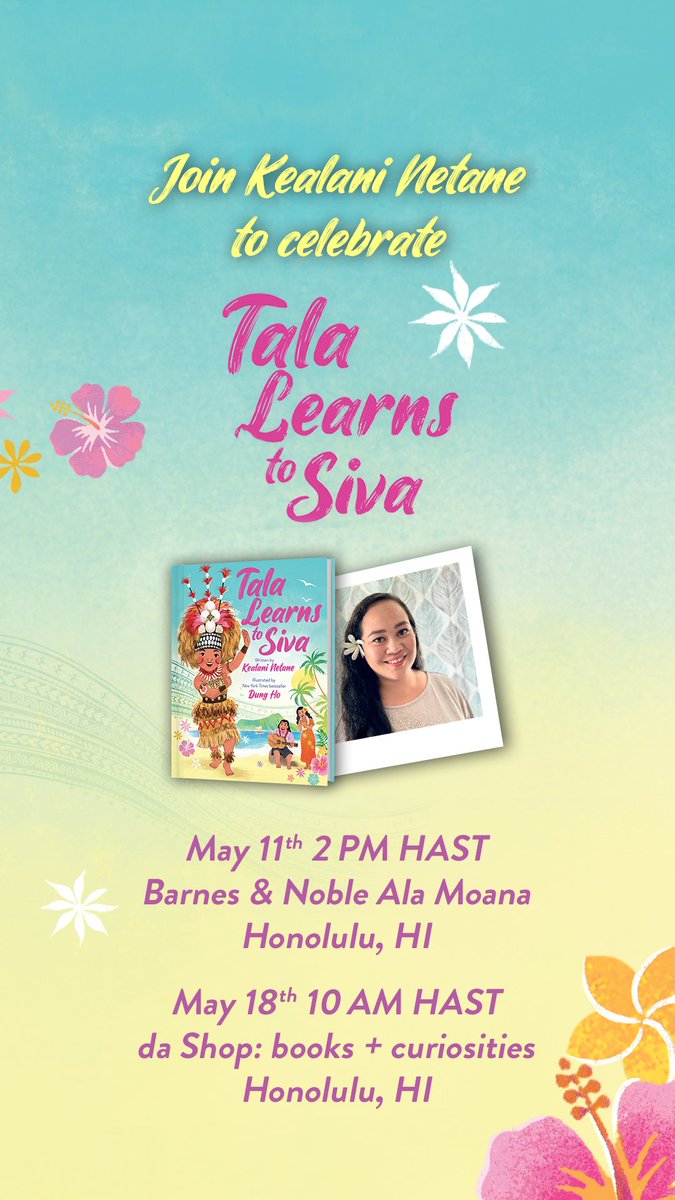 Save the date! For those on O’ahu, I’ll be at B&N Ala Moana on May 11th at 2 PM and Da Shop on May 18th at 10 AM. Stop by to celebrate the release of my book!