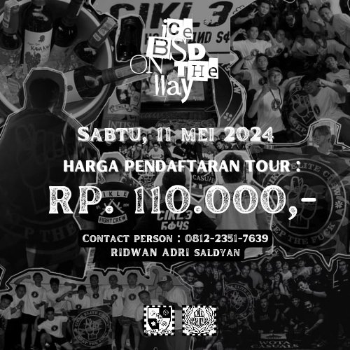 ICE BSD ON THE WAY! 

CIKLE BOYS X <a href="/WOCASREBORN/">WOCAS REBORN</a> ON TOUR VOL.2! 

Kita membuka pemberangkatan lagi buat nanti tanggal 11 mei 2024 price 110k saja murah meriah teu nyokot bati saperak perak acan. Buat yg mau ikut bisa hubungin cp yg sudah tertera ya. Terimakasih🤝