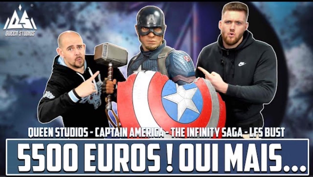 5500 Euros ! OUI MAIS !  Queen Studios Captain America Life Size Bust Infinity SAGA Avengers ENDGAME
youtu.be/0KPsDqHViww