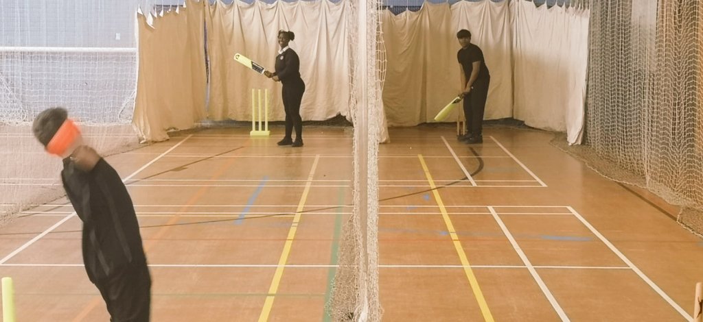 Extra curricular - cricket training (net session) at after school club today 😊 🏏