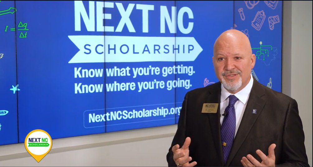 The #NextNCScholarship is a financial aid program that helps most North Carolinians from households making $80,000 or less pursue higher education by fully covering tuition and fees at any community college. Learn more: wral.com/video/college-… Thank you @WRAL for sharing!