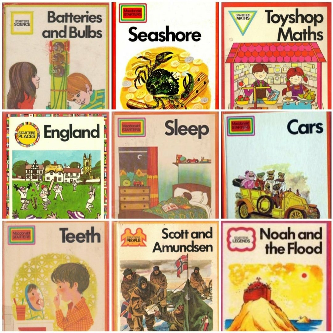 Our journey through the alphabet of 'Old School Days' has reached the letter 'M'. We've been looking forward to this! There are many marvellous 'M' memories - from Magic Grandad (Margaret's choice) to mapographs (my choice). Here are some Macdonald (books for) STARTERS: