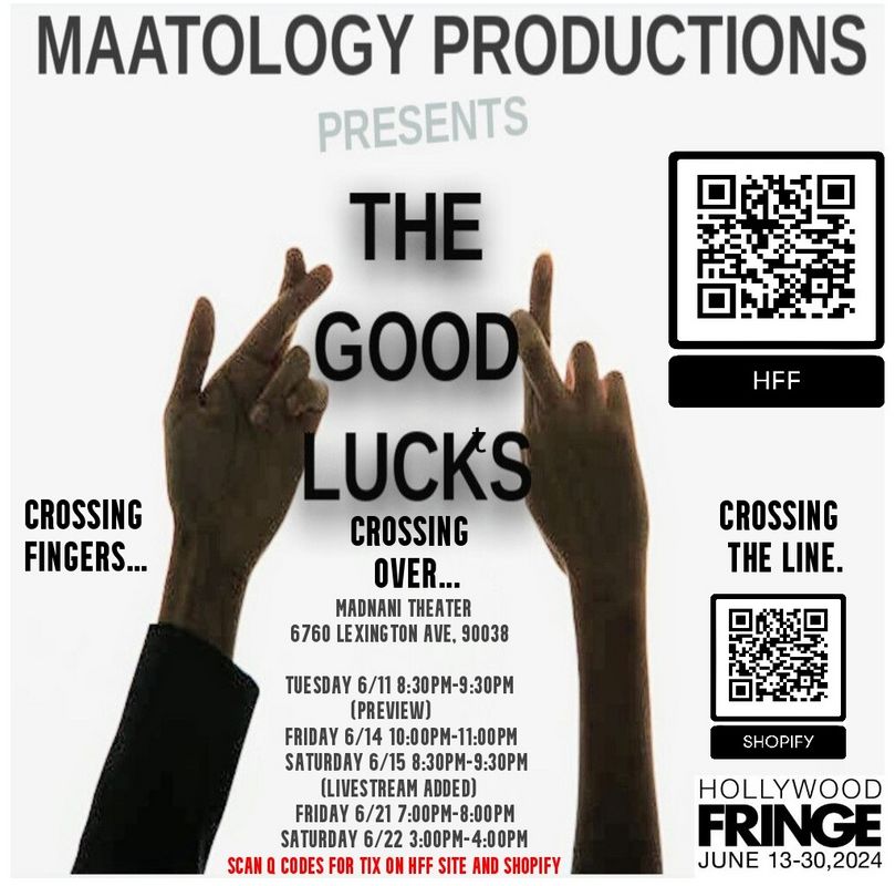 Yours Truly will be staging my next project, the stage play The Goodlucks at this year's Hollywood Fringe Festival in June.  Go to hollywoodfringe.org for details! Livestream shows added! Ticket sales start May 1. #hff24 #HFF #betawards #RockHall2024 #tylerperry