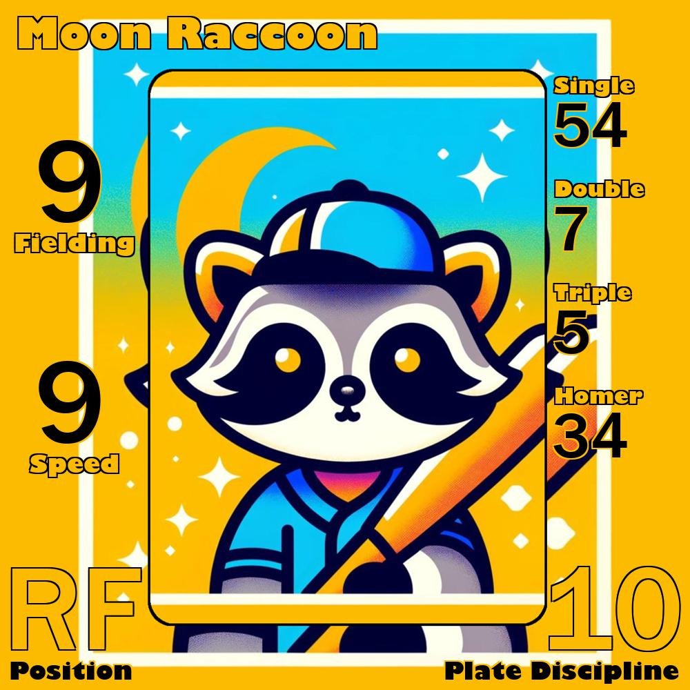 Special Baseballer Giveaway --- Created by @MoonArtist__ --- 🦝 Moon Raccoon 🦝 To Enter: - Follow @MoonArtist__ & @BigLeagz - Like & Repost - Tag a Fellow Baseball Fan Below Giveaway Ends 5/1 Noon EST