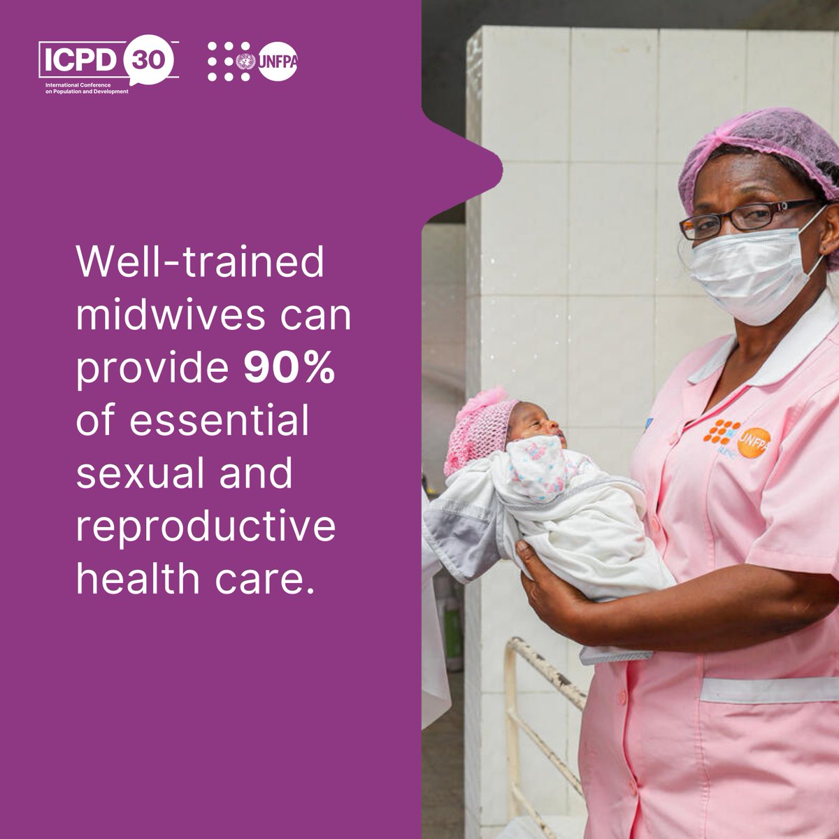 ⏱️ It’s time to invest in midwives. World leaders will meet at our #MaternalHealth event during #CPD57 to sound the alarm and stop 800 women from dying daily. See how political will and investment can make #SafeBirth a reality: unf.pa/ucf #OurCommonFuture #ICPD30