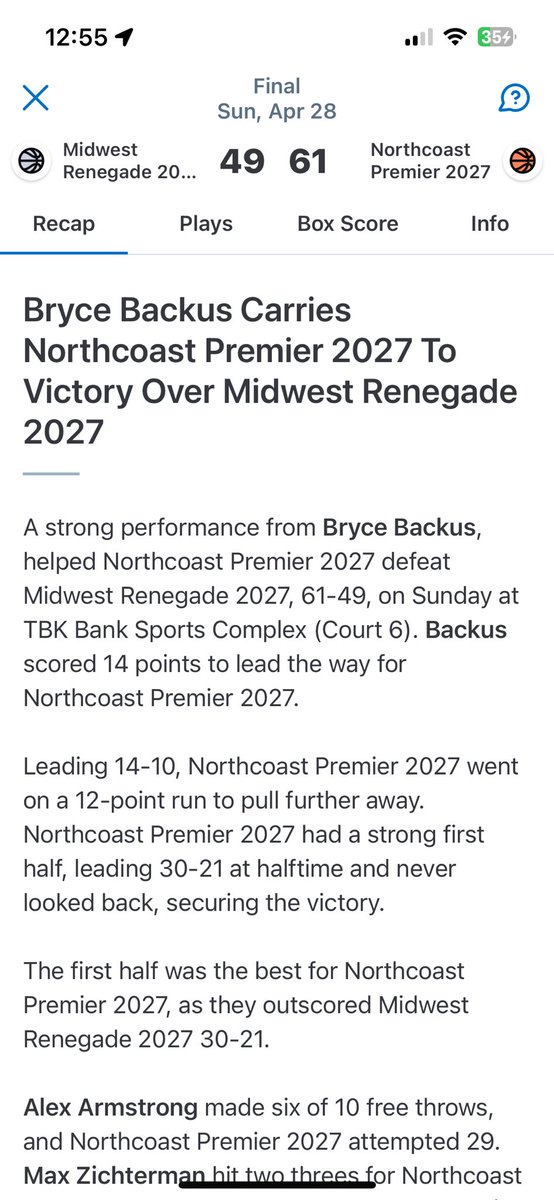 Was having a great tournament 5-0 with my @NorthcoastAAU headed to semi's until a well placed elbow to my eye took me out. My 7 teammates took the tourney champs to 2 OT before losing. Coaches check them out. @AlexArmstong5 @geerdesben30 @KaelinTate @CamposMakai…