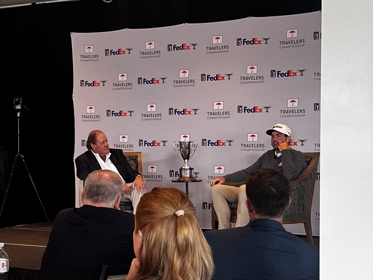 Media Day for the @TravelersChamp - featuring last year’s champion, Vermont native @Keegan_Bradley, who says this tournament means more as a New Englander.