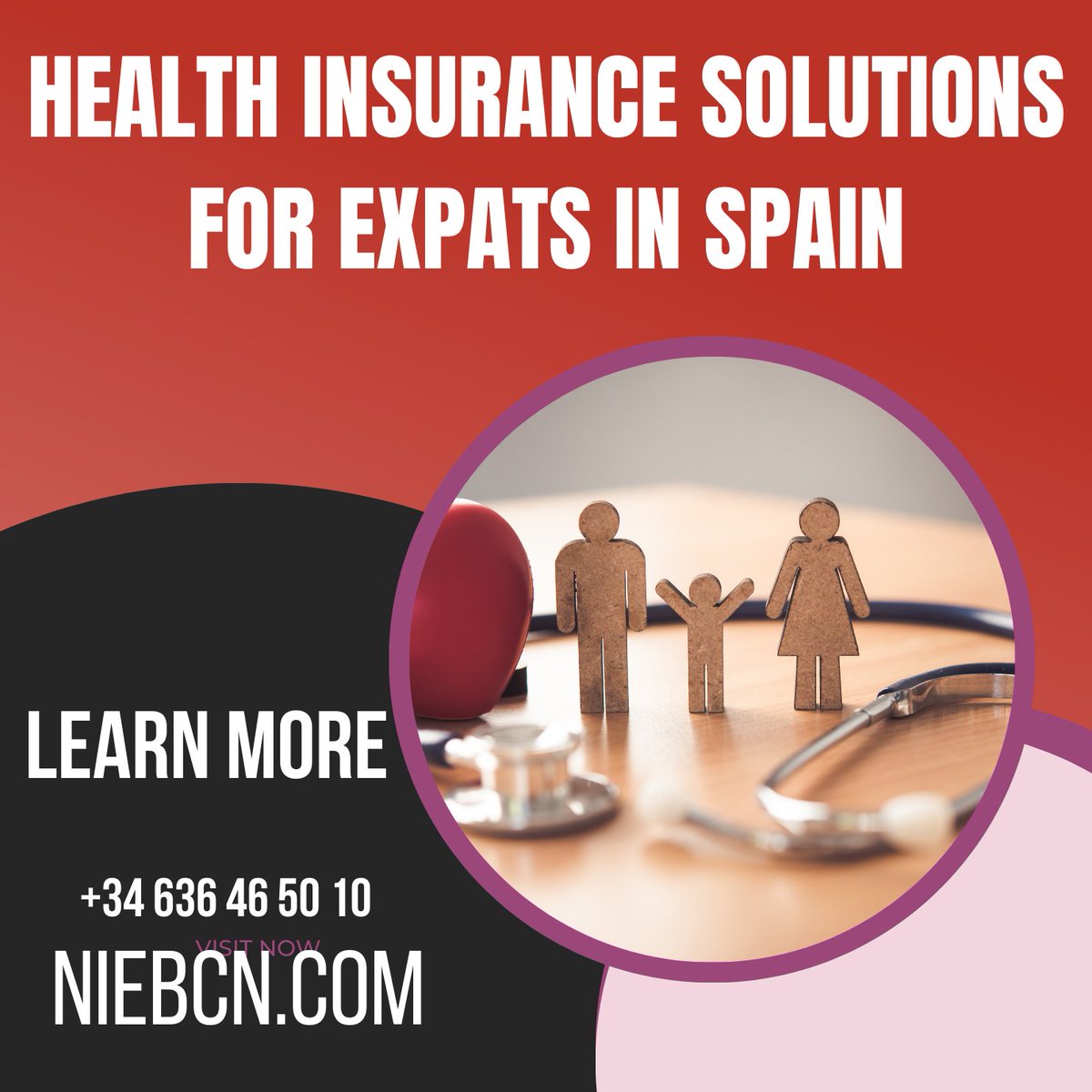 Discover peace of mind abroad with our tailored Health Insurance Solutions for Expats in Spain! Whether you're relocating or already living in the vibrant Spanish landscape.

Learn More: niebcn.com

#ExpatsInSpain #InsuranceGuide #InternationalLiving #ExpatLife