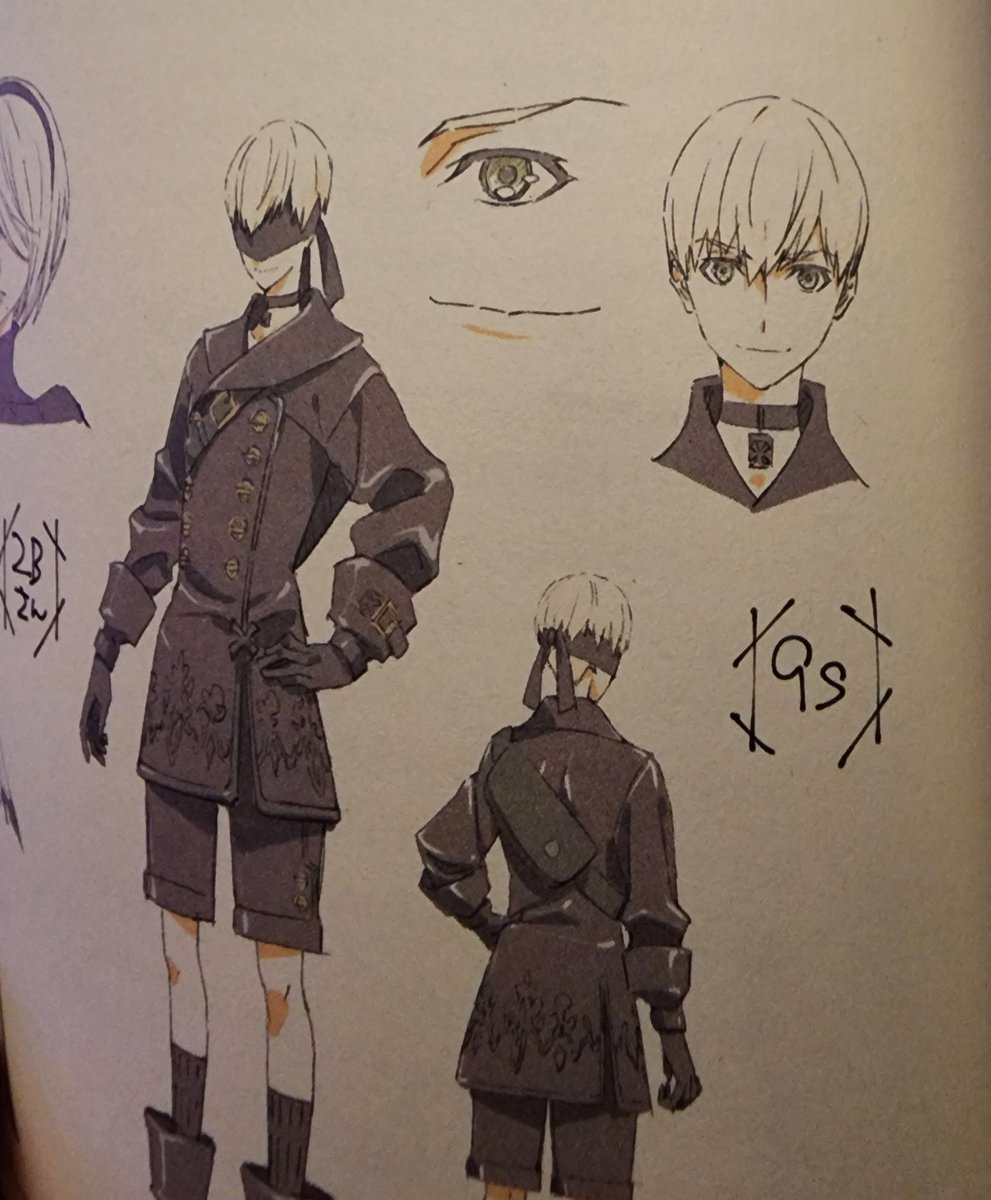 2B's and 9S's design proposals (from NieR: Automata Ver1.1a files)