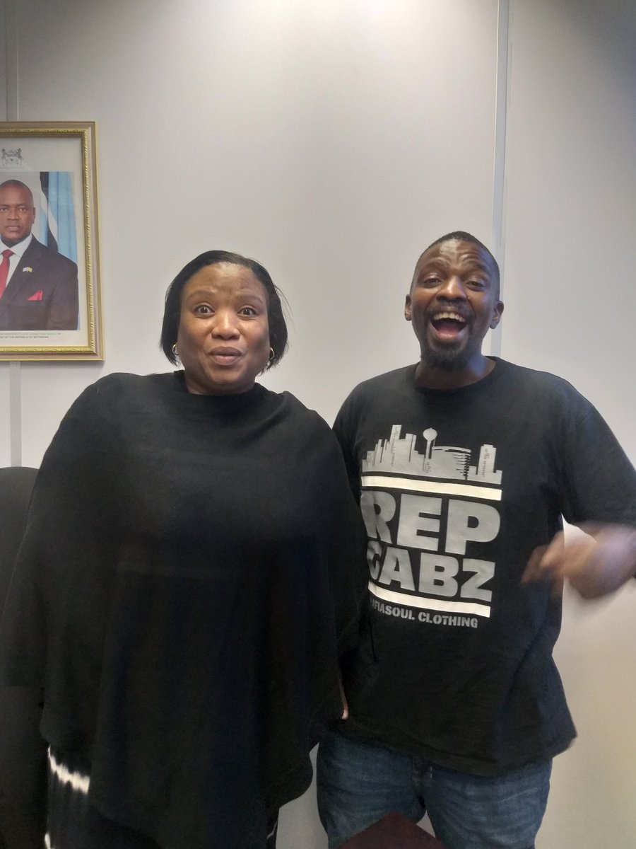ZeusDeuceAfrika's tweet photo. It was a lot of fun running with #WarAndPeace #Disc1War #TheSinglesPack touching base with Radio Stations we are crossing over singles to. Thank you for your time RB2 Station Manager Mosetsana Maribe &amp; Duma FM Music Compiler DJ Six &amp; Host Phaps 📻🇧🇼 Regional &amp; online next 💿💿💿 https://t.co/q7Xx8Hesa3