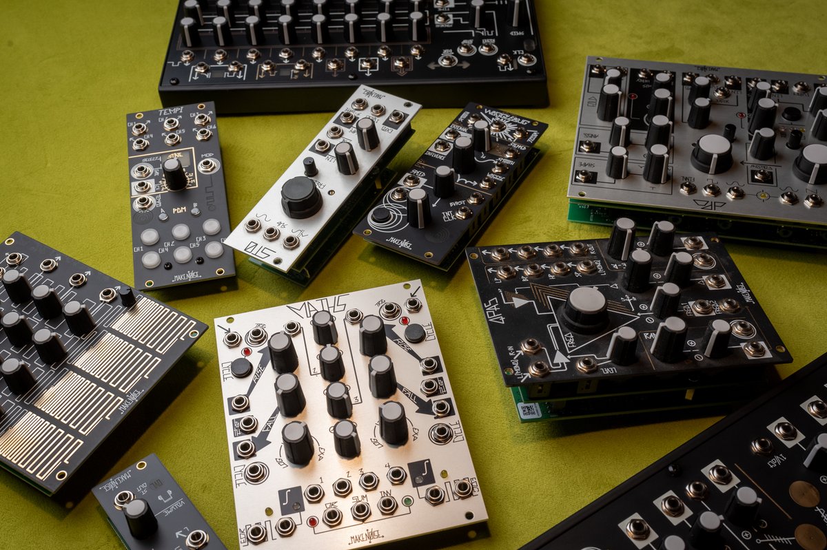 Make some noise with Make Noise modular synthesizers and eurorack modules. Explore a world of innovative sound design and electronic music creation. Dive sonicly out of this world with @makenoisemusic! Available now at Chicago Synth Exchange. bit.ly/3vOJMxO #MakeNoise