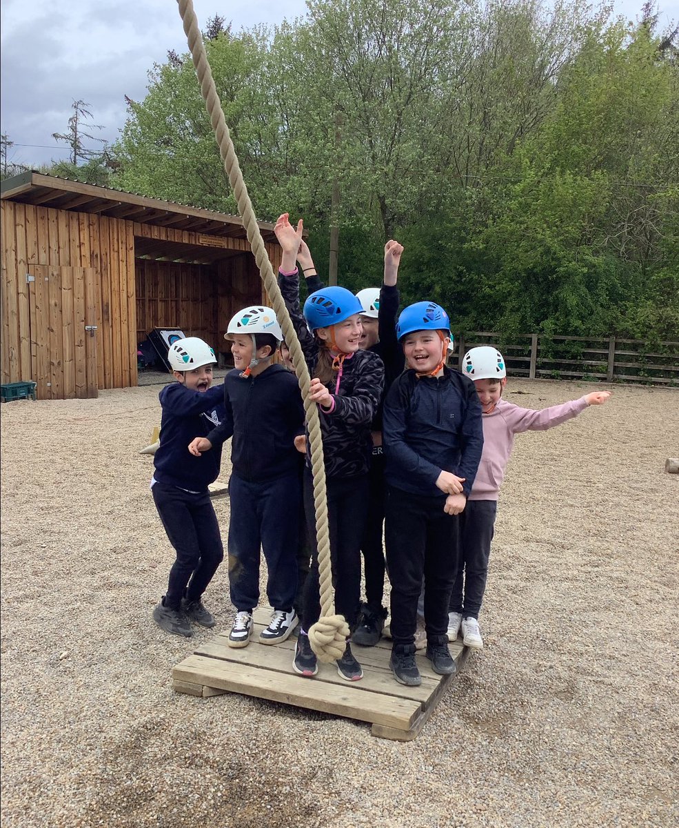 A day of activities almost complete for Year 4! 🧗🏻🧗‍♂️ @Linehamfarm