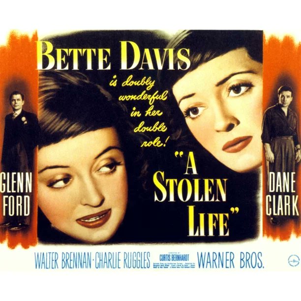A #BetteDavis/#BetteDavis double-feature is on #MOVIES!TV tonight. See her and her in #AStolenLife w/#GlennFord and #DaneClark at eight. Then watch #DeadRinger w/#KarlMalden and #PeterLawford at 10:20. #DavidCronenberg made the 1988 film #DeadRingers w/#JeremyIrons/#JeremyIrons.