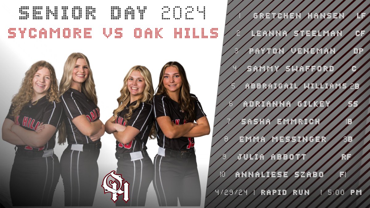 Oak Hills Softball (@OakHillsSB) on Twitter photo 2024-04-29 20:30:08