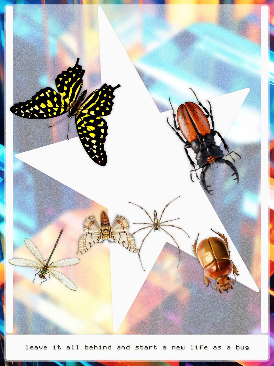 leave it all behind and start a new life as a bug

Biome: GLASS
Grid: BIGSTAR
Leaf: BLANK
Gate: LIGHTBLANK
Dialogue: 351  
Composition: Excessive Sorrow In Separation From Bugs

Specimens~  
Type Damselfly: Lestidae 
Type Swallowtail: Banded Oregonius
Type Stag: Painted Lucanidae…