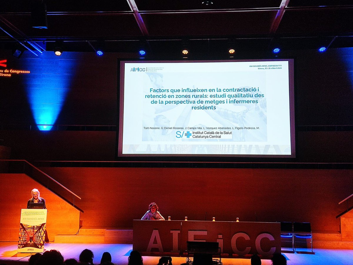 Gracies a #Aificc per donar-me l'oportunitat de presentar els resultats de l'estudi sobre Factors relacionats amb la retencio de MIR I EIR Familia en zones rurals #Ruralhealth #Ruralnursing @icscatcentral