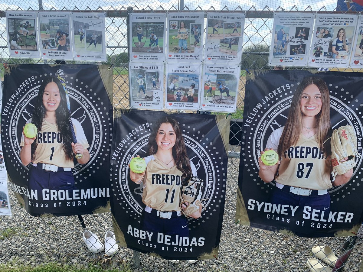 Congratulations to our FHS Senior Softball players on our their amazing careers! #GoJackets