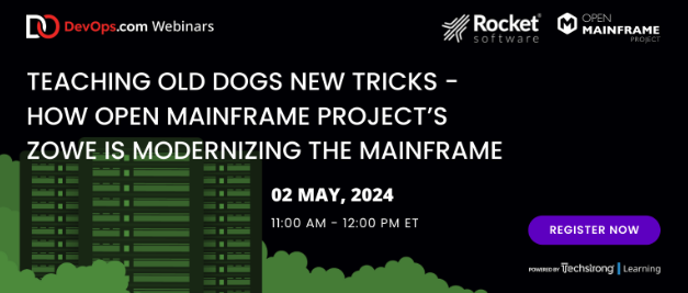 There's still time to register for the @OpenMFProject #Zowe #webinar with @TechstrongTV on Thursday, May 2 at 8 am PT/11 am ET! Speakers from @IBM @Rocket & @BroadcomMSD join @TechstrongGroup's @ashimmy & @linuxfoundation's @jmertic. Register TODAY: hubs.la/Q02vrcN50