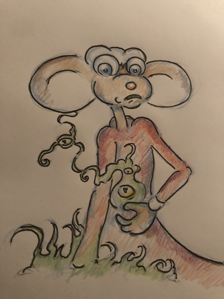 Mouse 90 by Krispinus deviantart.com/krispinus/art/… #anthro #mouse #traditionalart #drawing #inked #colorpencil #colorpencils