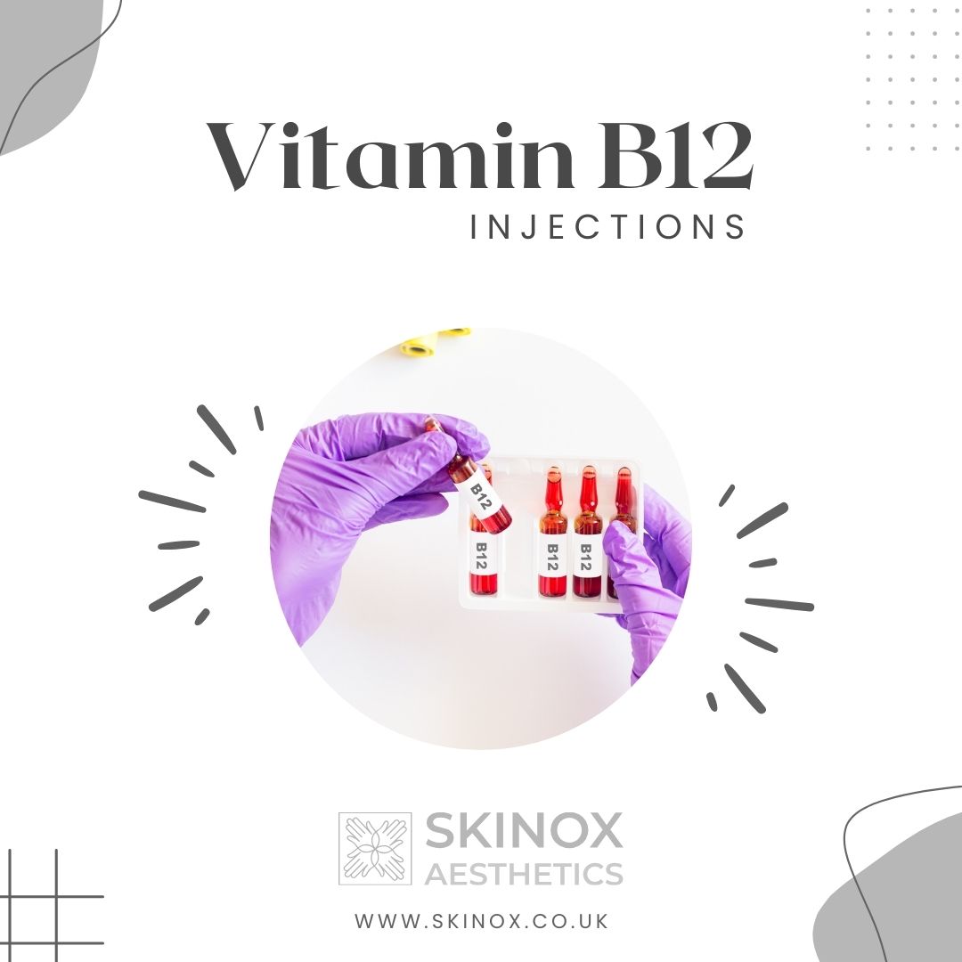 Boost your energy with Skinox! Tired of feeling sluggish? Try our B12 injections for quick absorption & noticeable results. Perfect for those with dietary restrictions. See improvements in days! 🚀 Contact us to feel energised and vibrant!
 #Skinox #VitaminB12 #EnergyBoost