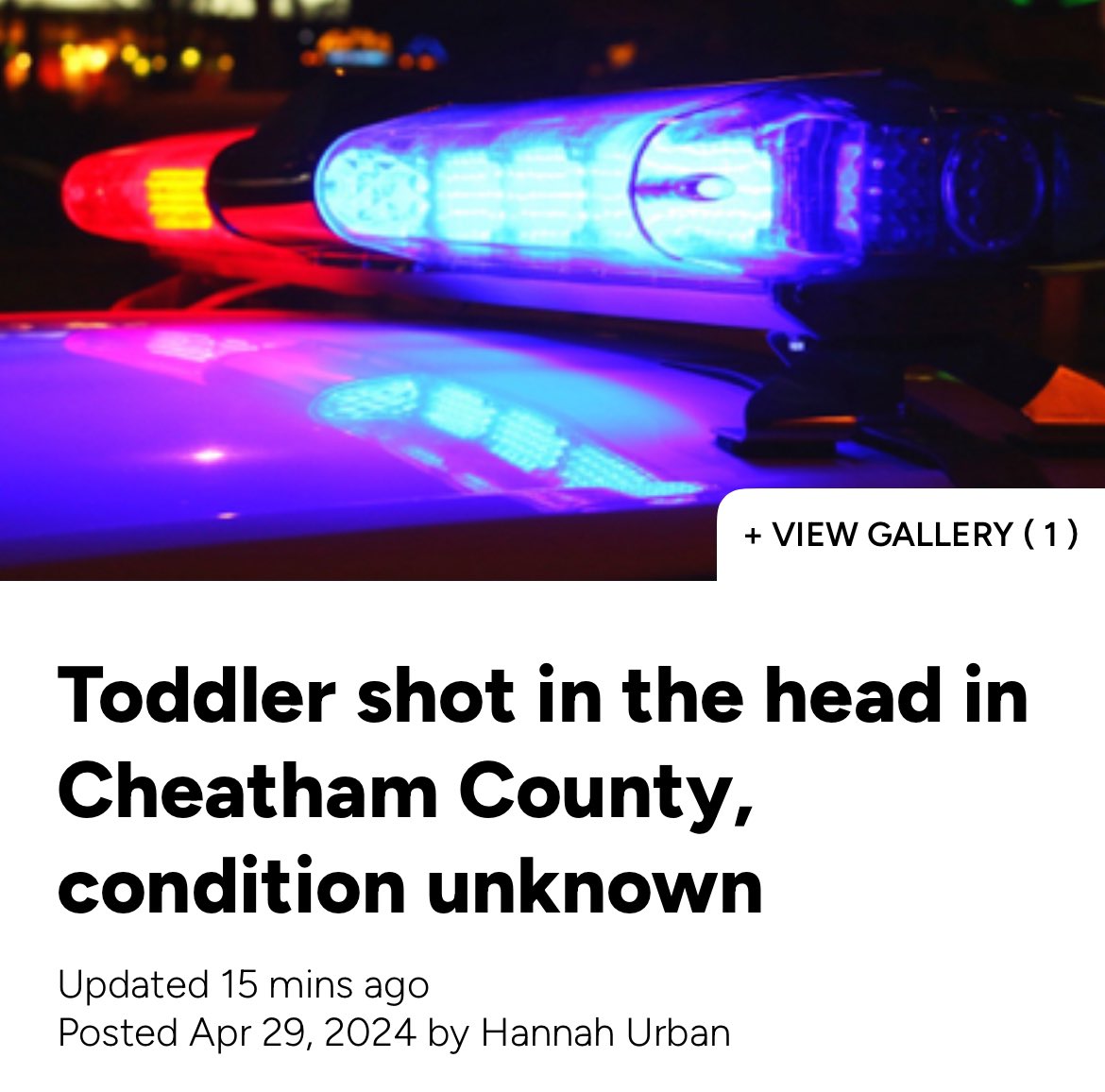 We don’t have details about this tragedy, but we know an adult failed to responsibly secure their firearm. Gunshot wounds are the leading cause of death for children in Tennessee and the @TNGOP’s only response is to repeal gun safety laws. newschannel5.com/news/toddler-s…