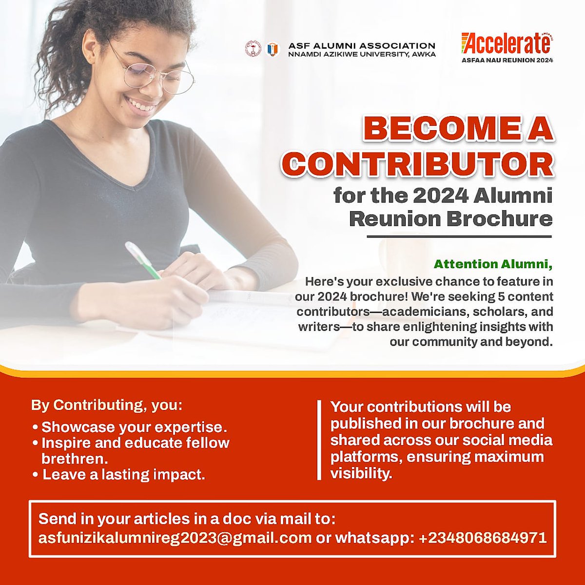 Dear Esteemed Alumni,

We are excited to announce a unique opportunity for content writers, academicians, Bible scholars, and all those passionate about sharing knowledge!

Be among the 5 selected individuals who will enrich and accelerate our knowledge with