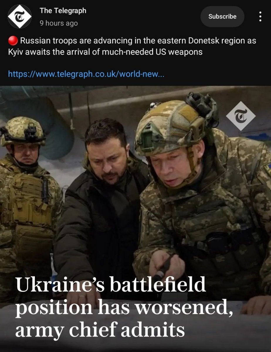 🇺🇦🇷🇺 Who's gonna tell 'em that no matter how many fancy new Western weapons Ukraine gets, their poor battlefield situation and ever-decreasing manpower is gonna make those new weapons almost useless in the long-run?