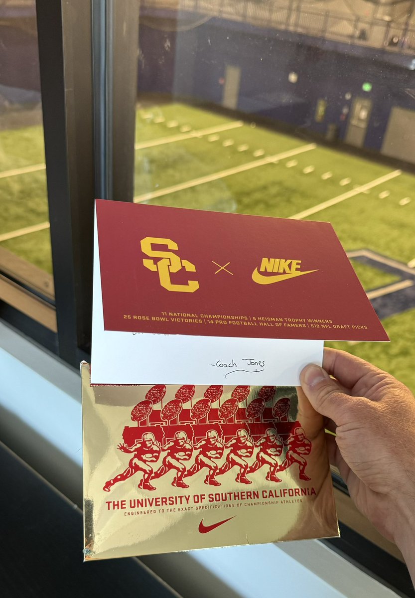 Thanks for the letter Coach Jones! @AnthonyJonesFB @uscfb