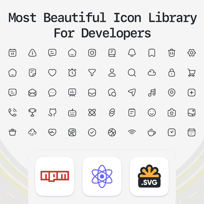 masumparvej_'s tweet photo. Most Beautiful Icon Library For Developers!

- 27,000+ beautiful icons
- 3,800+ free icons for commercial use
- Available in SVG, React, React Native, npm, CDN and more

→ https://t.co/ZA3EwDU2sU