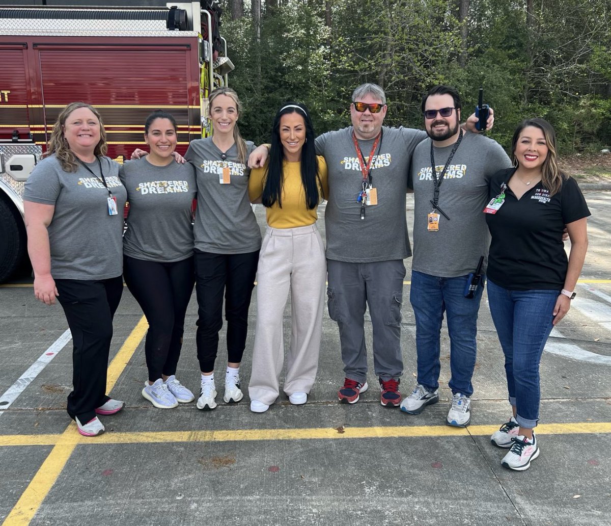 #PlanetFord in #Humble is proud to support #AtascocitaHighSchool's #ShatteredDreams program with shirts & meals for all involved the dramatization of an alcohol-related accident with police, EMS, ER, family notifications & the arrest of the intoxicated driver. #DontDrinkAndDrive