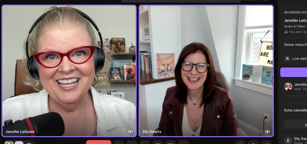 I loved chatting w/@ellyswartz for an upcoming episode of #TheReadersHeart! While it won't air for awhile, our conversation was so bucket filling - I can't wait for you to hear it! In the meantime, don't forget to ✅out this week's episode w/Ami Polonsky! librarygirl.net/post/the-reade…