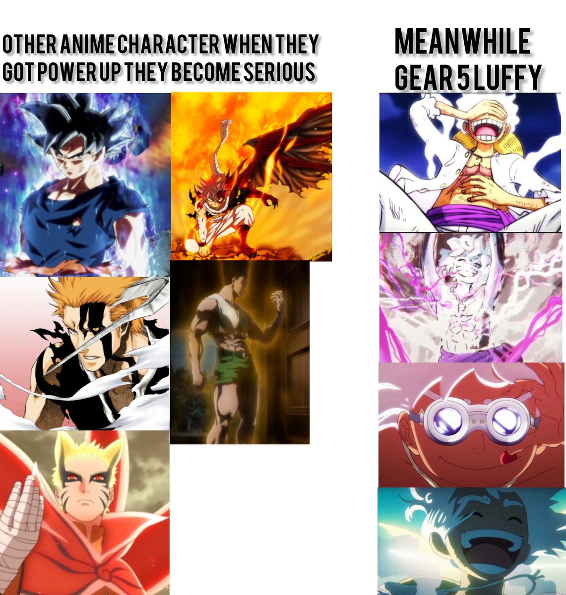 This should be common knowledge that Gear 5 is the most unique and beautiful transformation of all time