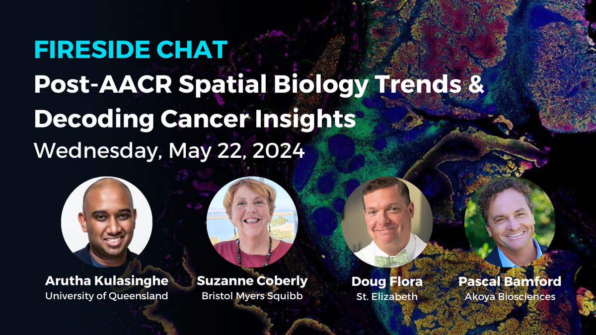 Join us on May 22 for a thought-provoking discussion at our Fireside chat after #AACR24. Expert perspectives on the latest #spatialbiology trends and decoding cancer insights will be shared. Register: bit.ly/3UAts2g #AACR2024 #SpatialBiology @AACR @aruthak @GENbio