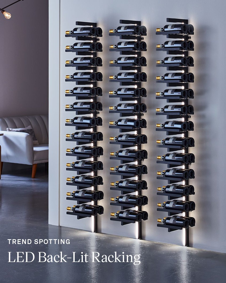 Curious about wine storage trends? Here is one of our favorites... 👀⁠ ⁠ LED Back-Lit Racking.⁠ 💡 ⁠ Want to incorporate LED lights into your next wine storage solution? Contact our cellar design team for a free wine storage consultation here 👉️ enth.to/3P181nw