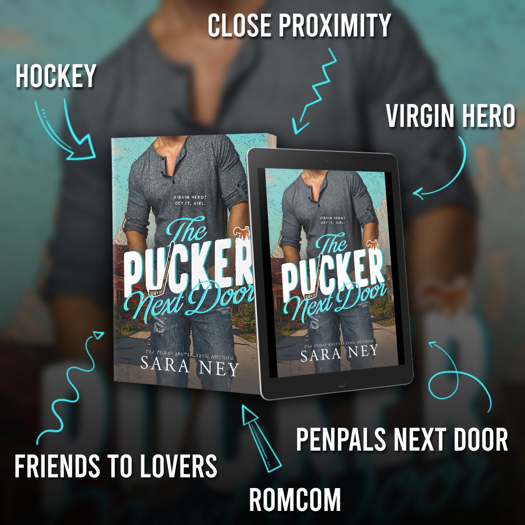 NOW LIVE: The Pucker Next Door, a #hockeyromance by Sara Ney 🐿️ This romcom is full of laughs, steam, spice, and slow burning tension… if you know what I mean. Find it in #kindleunlimited 
 #hockeyromance #romcom #collegeromance #sportsromance #closeproximity #friendstolovers