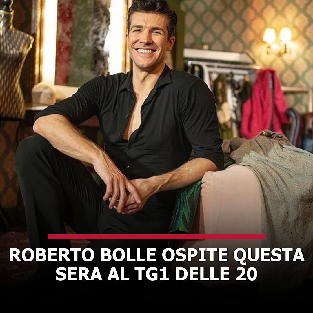 Tg1Rai's tweet image. #RobertoBolle ospite questa sera al #Tg1 per presentare “Viva La Danza”, in onda alle 21.30 su Rai 1.