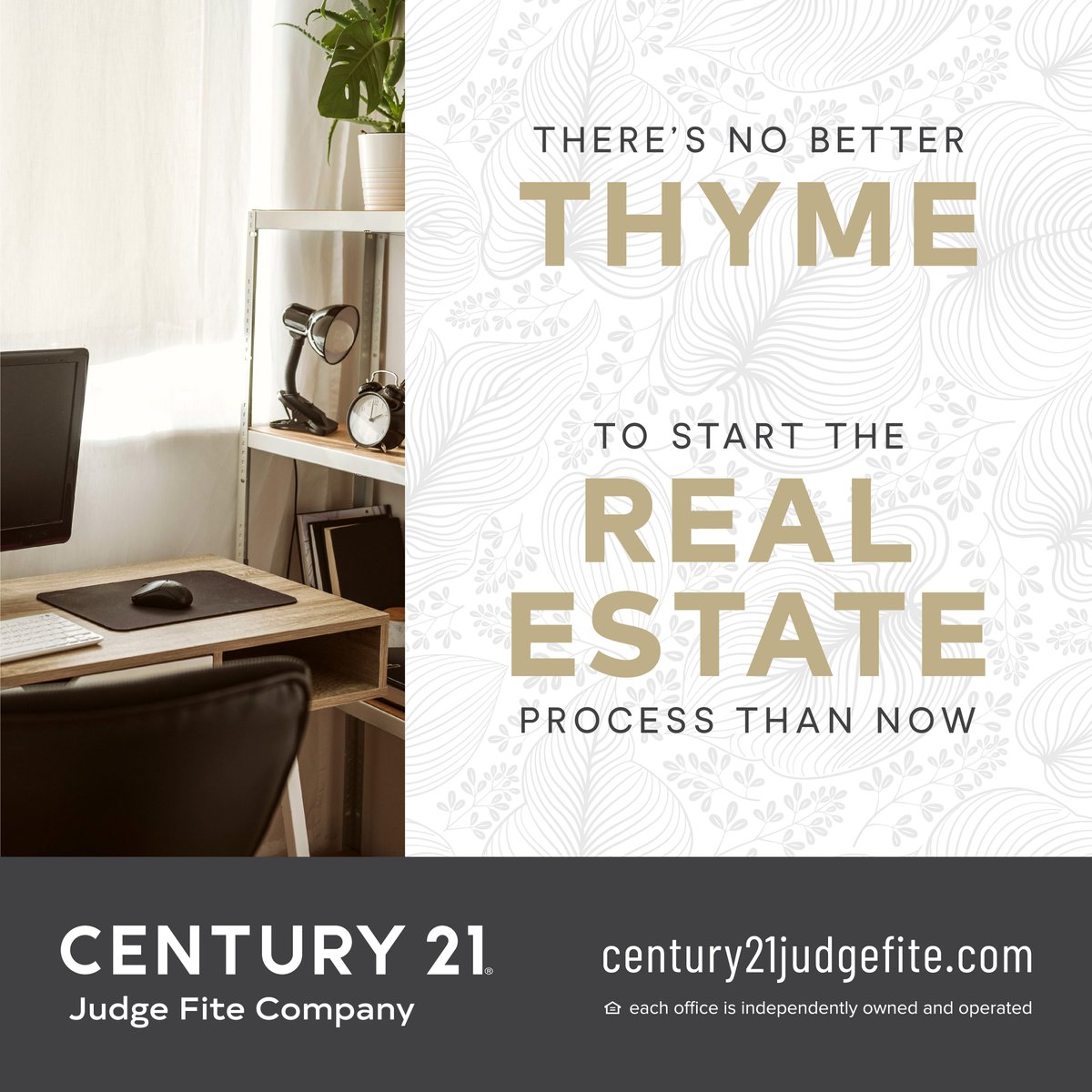 Spring fever isn't just for flowers – it's for #realestate too. When it comes to preparing to buy or sell, right now is the ideal time to get the process started and find #whereyoufeelathome this season. 🏡🌷🔑
 
Find a #REALTOR >> century21judgefite.com/directory/agent